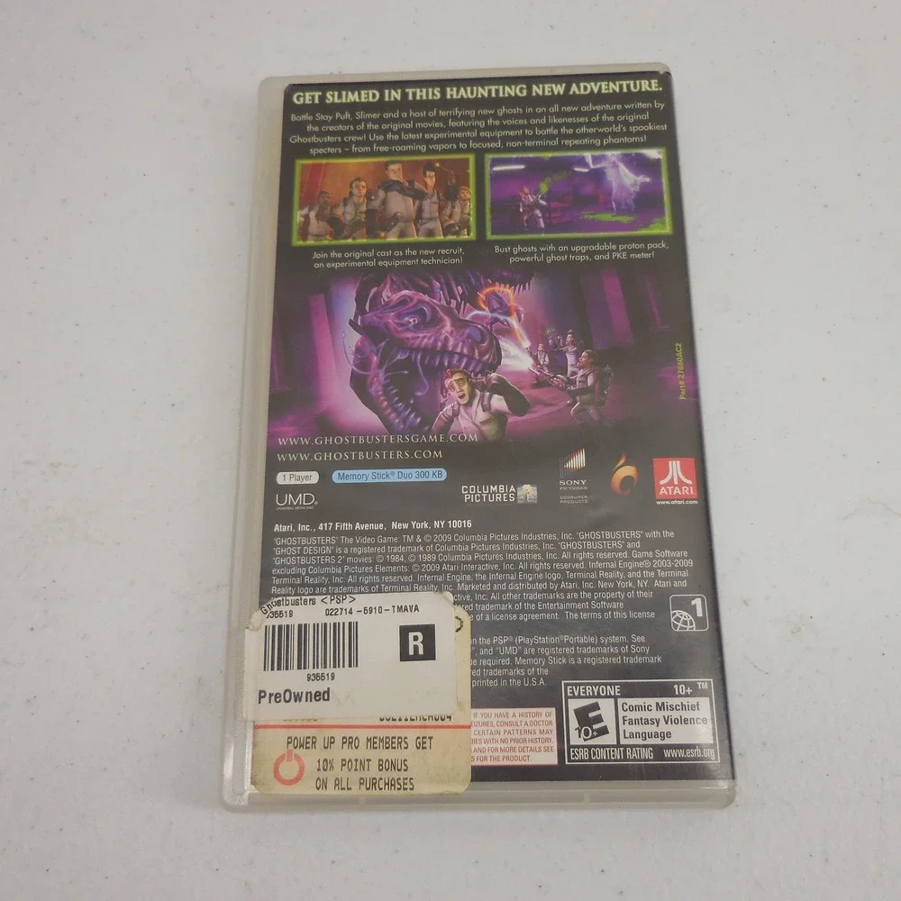 Ghostbusters The Video Game Sony PSP Atari UMD Handheld Action Adventure Game